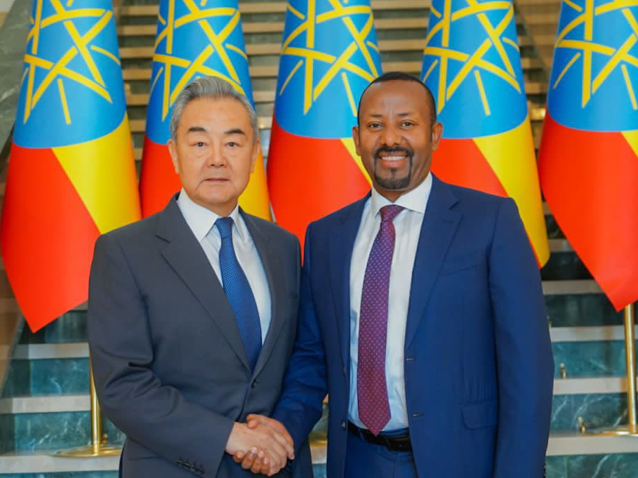 PM Abiy Receives China’s Foreign Minister Wang Yi in Addis Ababa