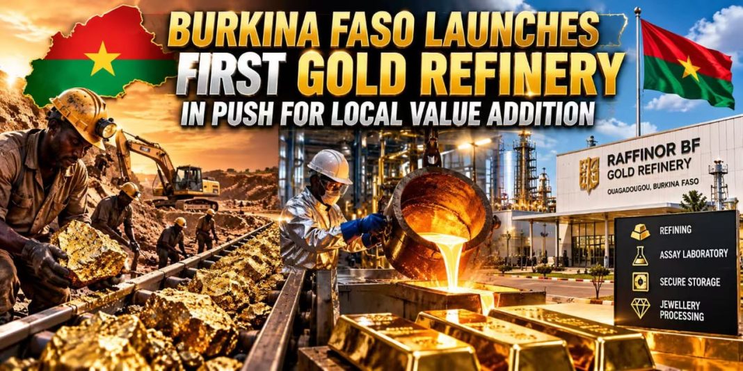 BURKINA FASO LAUNCHES FIRST GOLD REFINERY TO BOOST DOMESTIC VALUE ADDITION