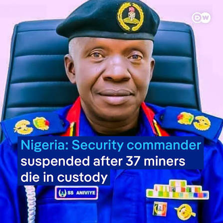 37 Miners Die in NSCDC Custody, Niger Commandant Suspended as Probe Begins